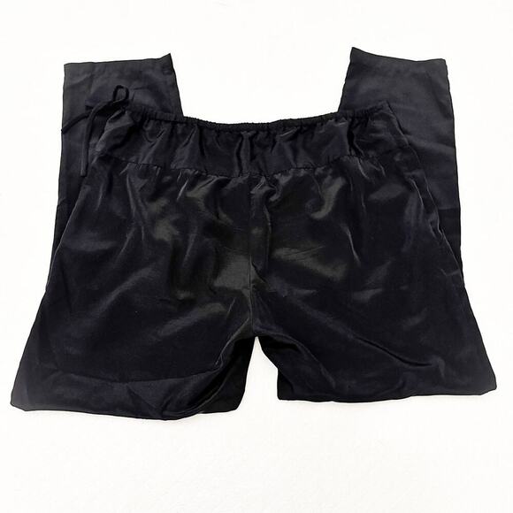 Hatch Black Pleated Detail Side String Pant Skinny Style Size Large - Picture 5 of 8